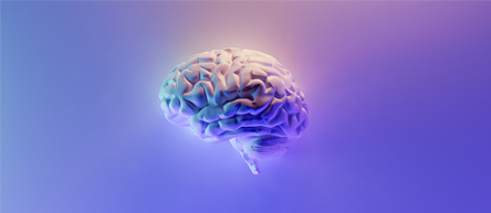 Onlineshop Beratung (ein Gehirn auf Neon Lila)