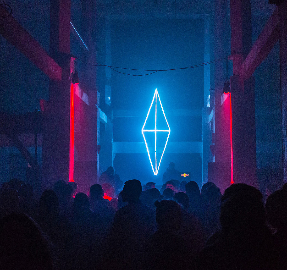 Ein LED Symbol in einem Club